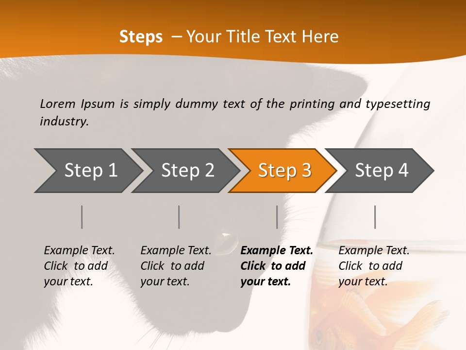 Fish Kitten PowerPoint Template