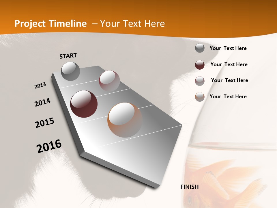 Fish Kitten PowerPoint Template