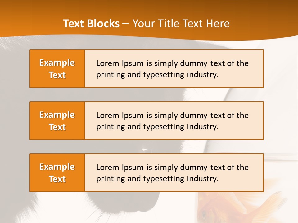 Fish Kitten PowerPoint Template