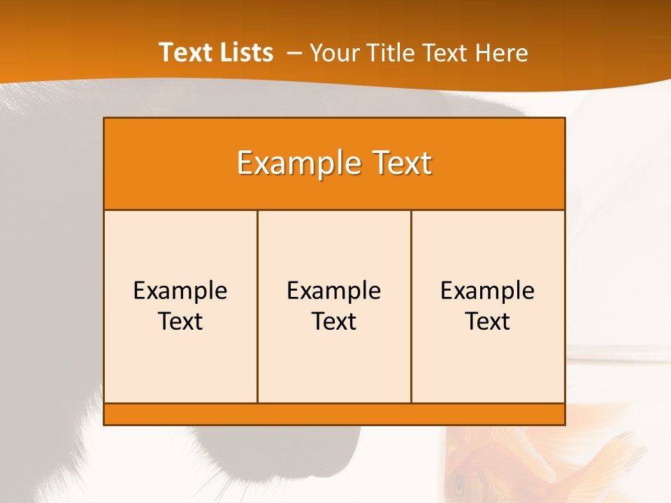 Fish Kitten PowerPoint Template