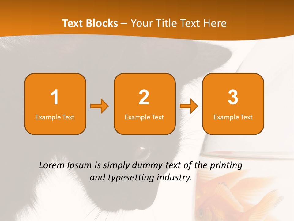 Fish Kitten PowerPoint Template