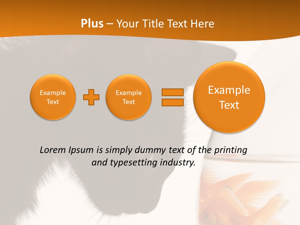 Fish Kitten PowerPoint Template