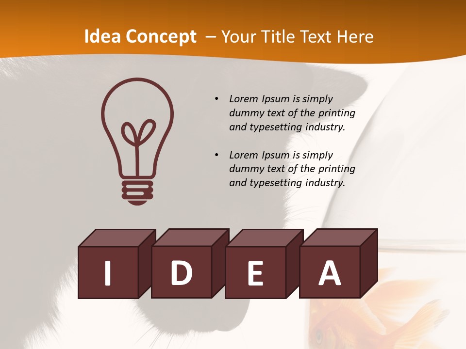 Fish Kitten PowerPoint Template