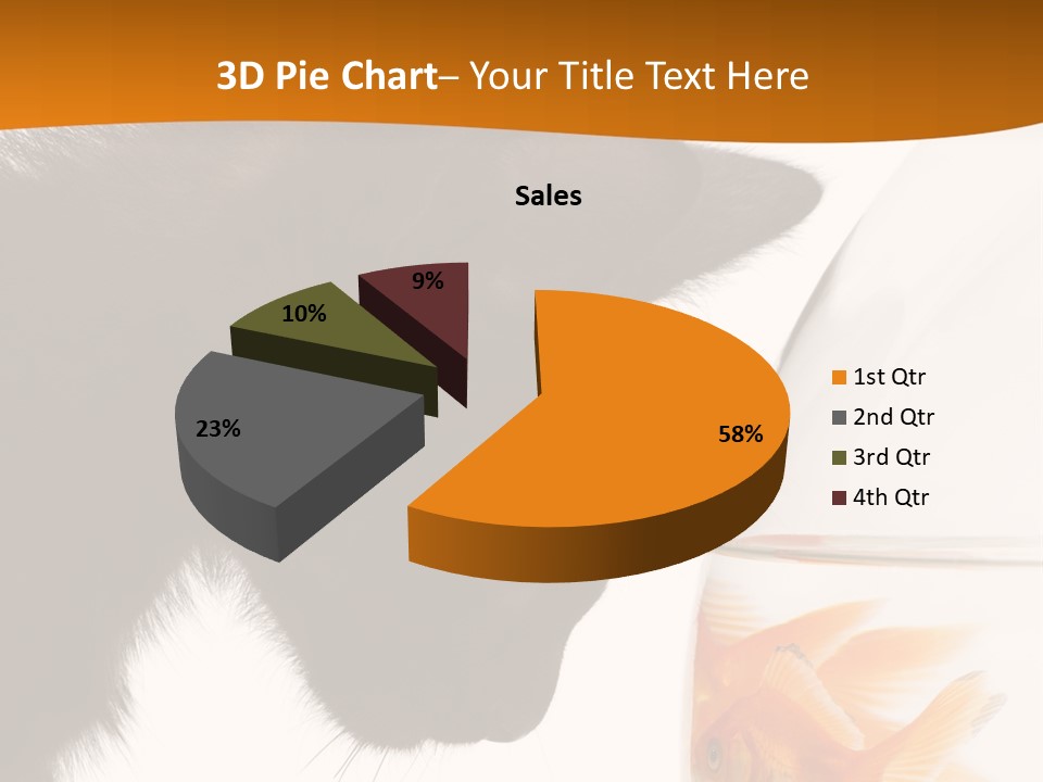 Fish Kitten PowerPoint Template