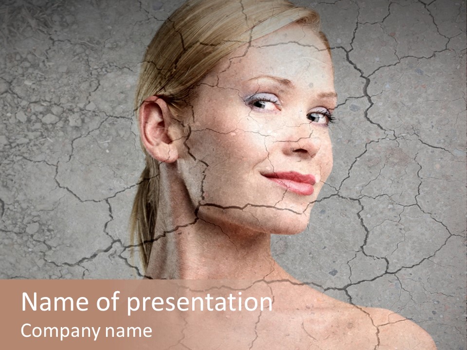 Older Young Crack PowerPoint Template