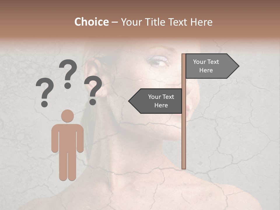 Older Young Crack PowerPoint Template