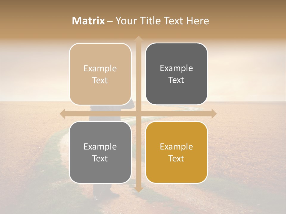 Success Young Caucasian PowerPoint Template