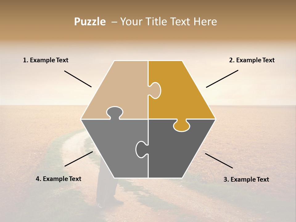 Success Young Caucasian PowerPoint Template