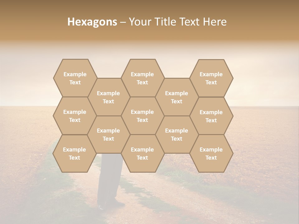 Success Young Caucasian PowerPoint Template