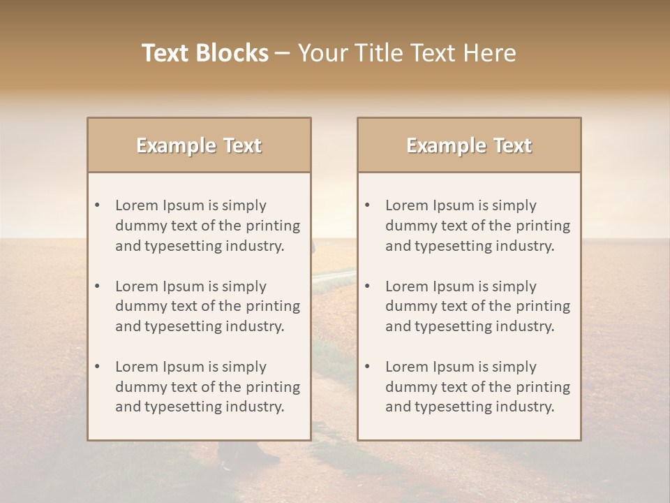 Success Young Caucasian PowerPoint Template