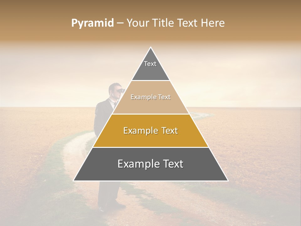 Success Young Caucasian PowerPoint Template