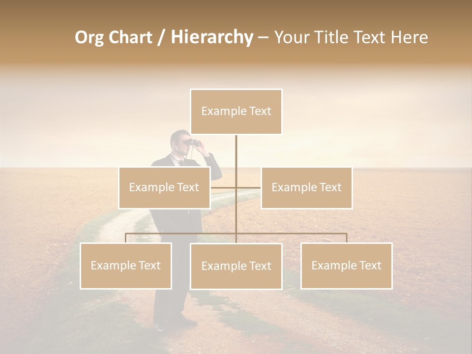 Success Young Caucasian PowerPoint Template