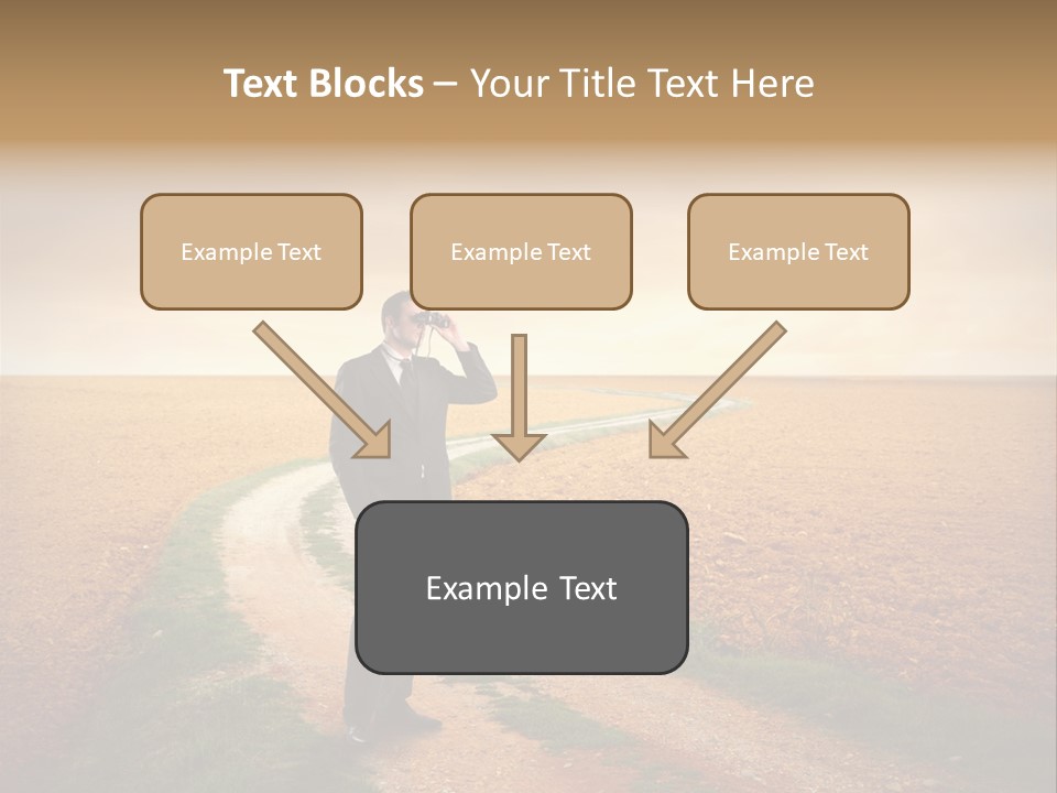 Success Young Caucasian PowerPoint Template