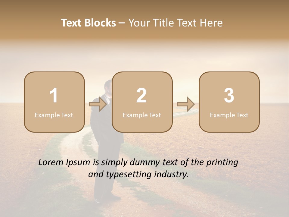 Success Young Caucasian PowerPoint Template