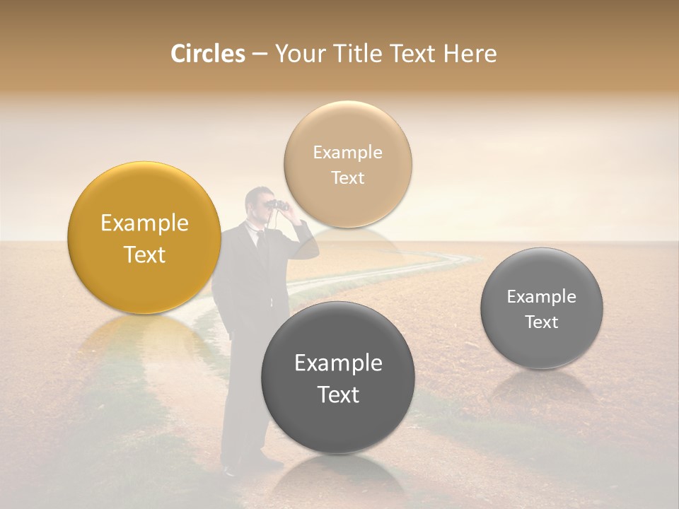 Success Young Caucasian PowerPoint Template