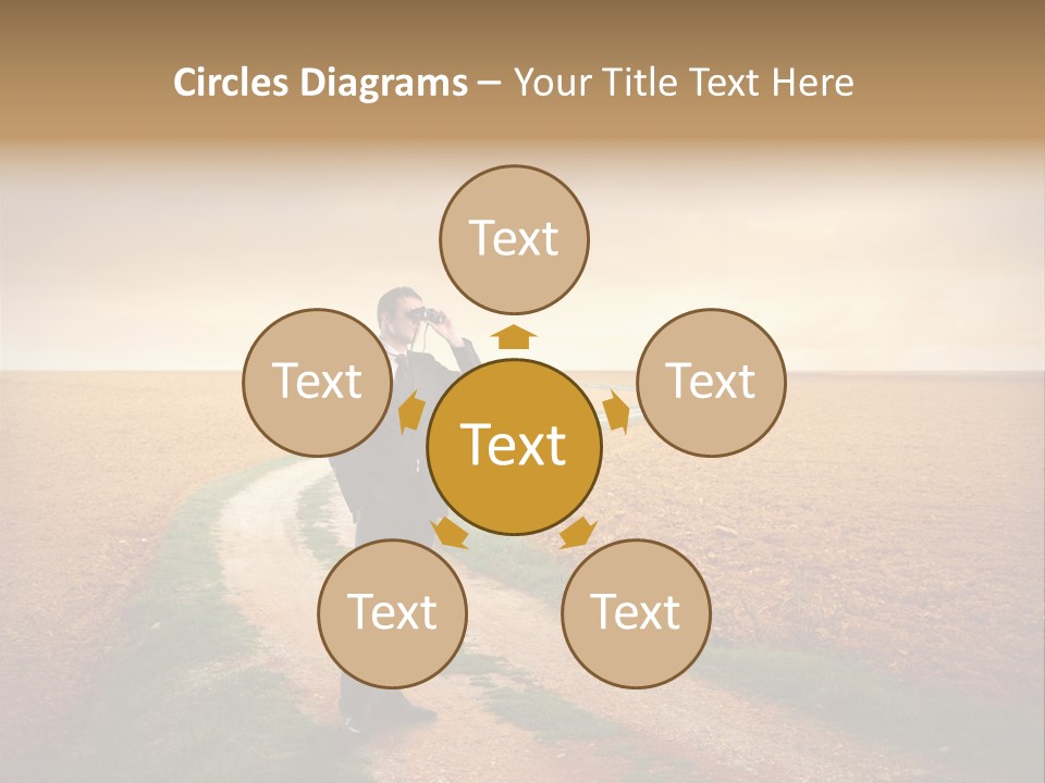 Success Young Caucasian PowerPoint Template