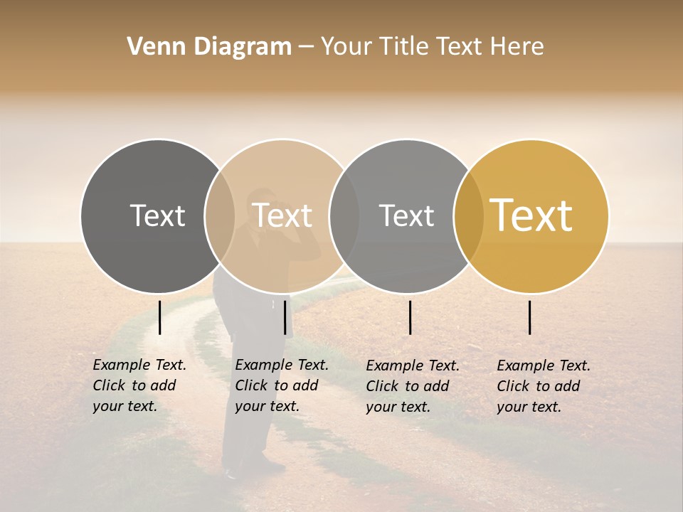 Success Young Caucasian PowerPoint Template