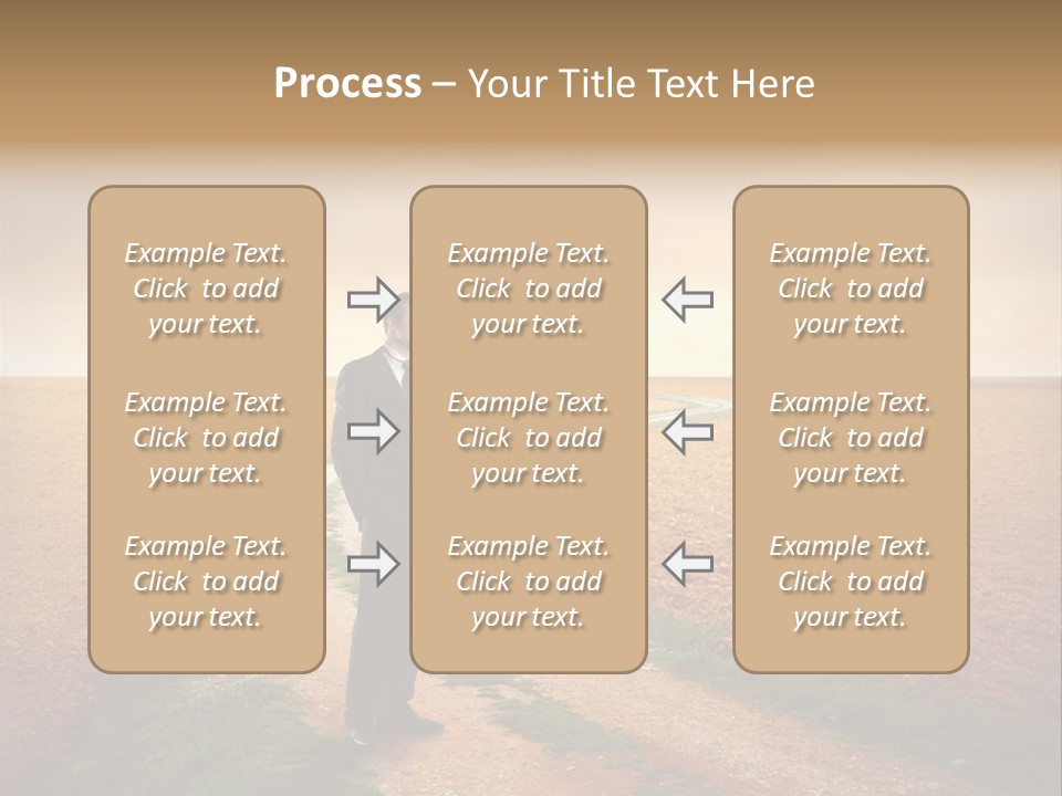 Success Young Caucasian PowerPoint Template