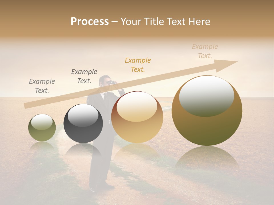 Success Young Caucasian PowerPoint Template