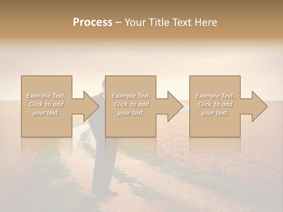 Success Young Caucasian PowerPoint Template