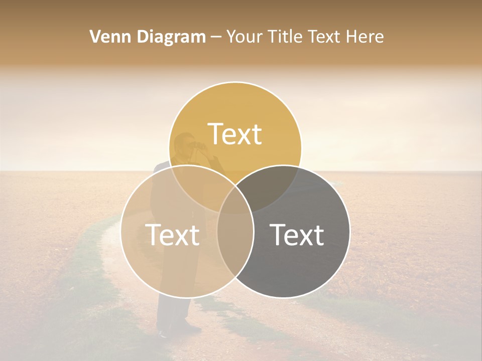 Success Young Caucasian PowerPoint Template