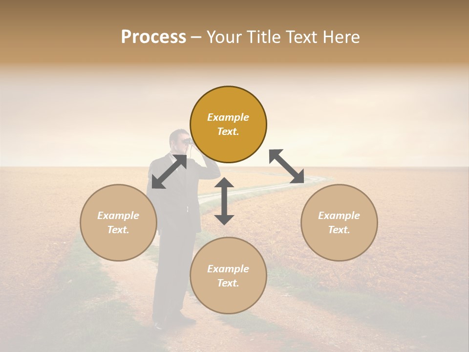 Success Young Caucasian PowerPoint Template