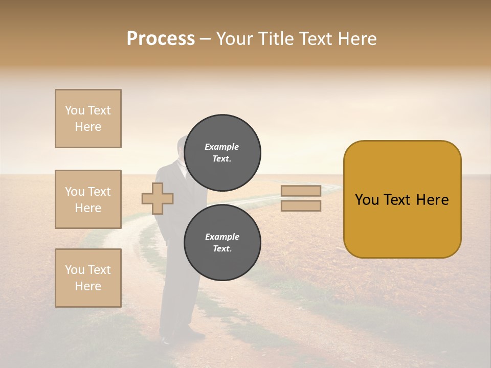 Success Young Caucasian PowerPoint Template