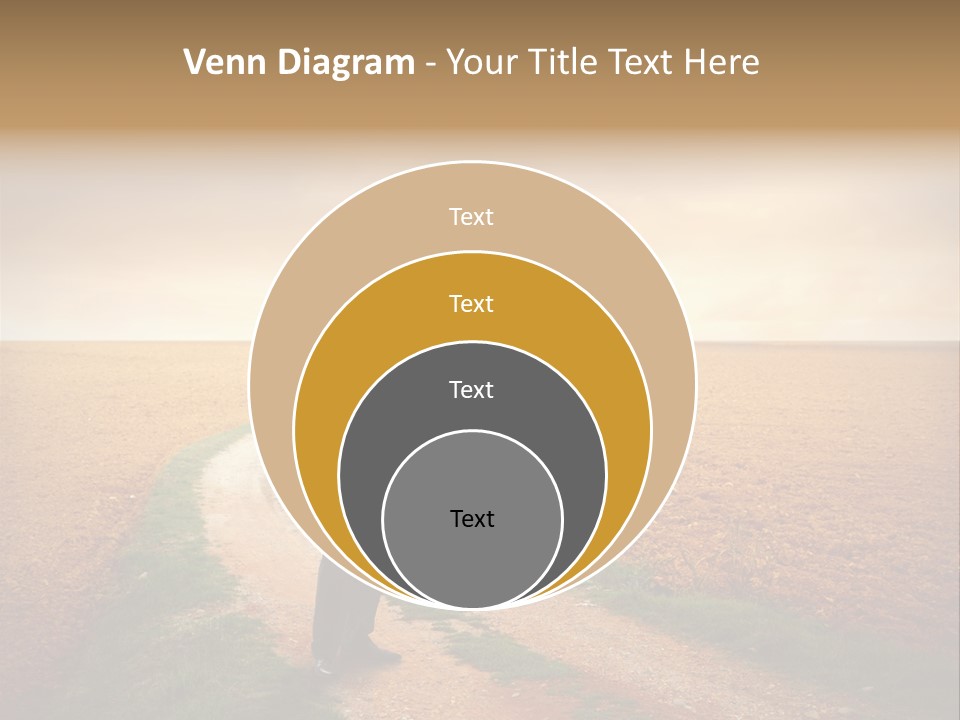 Success Young Caucasian PowerPoint Template