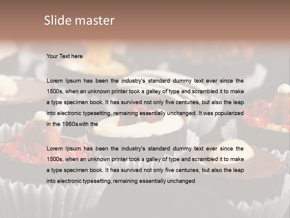 Sweets And Chocolate PowerPoint Template