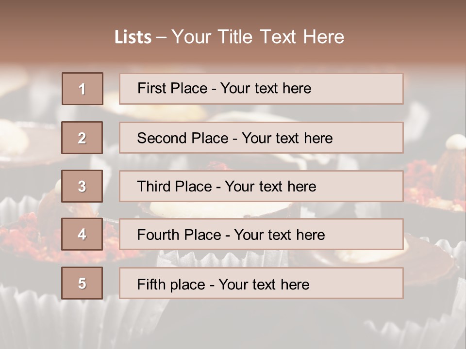 Sweets And Chocolate PowerPoint Template