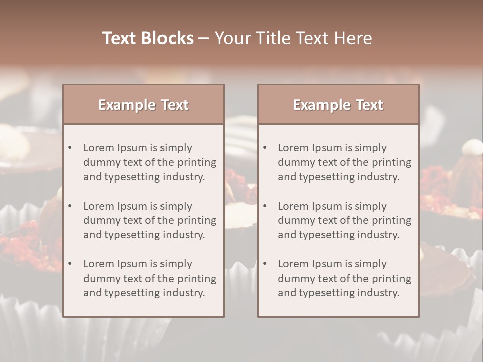 Sweets And Chocolate PowerPoint Template