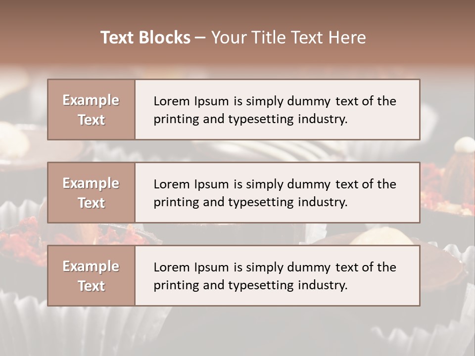 Sweets And Chocolate PowerPoint Template