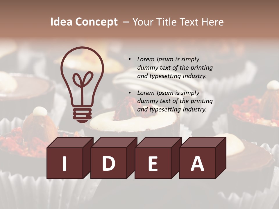 Sweets And Chocolate PowerPoint Template