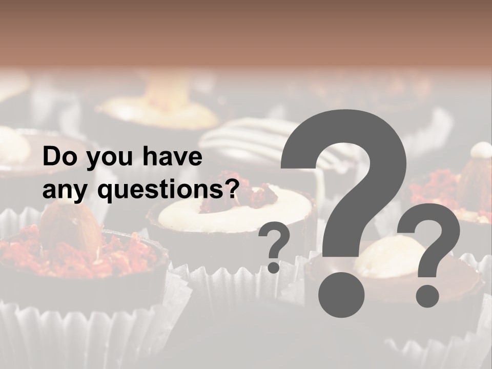 Sweets And Chocolate PowerPoint Template