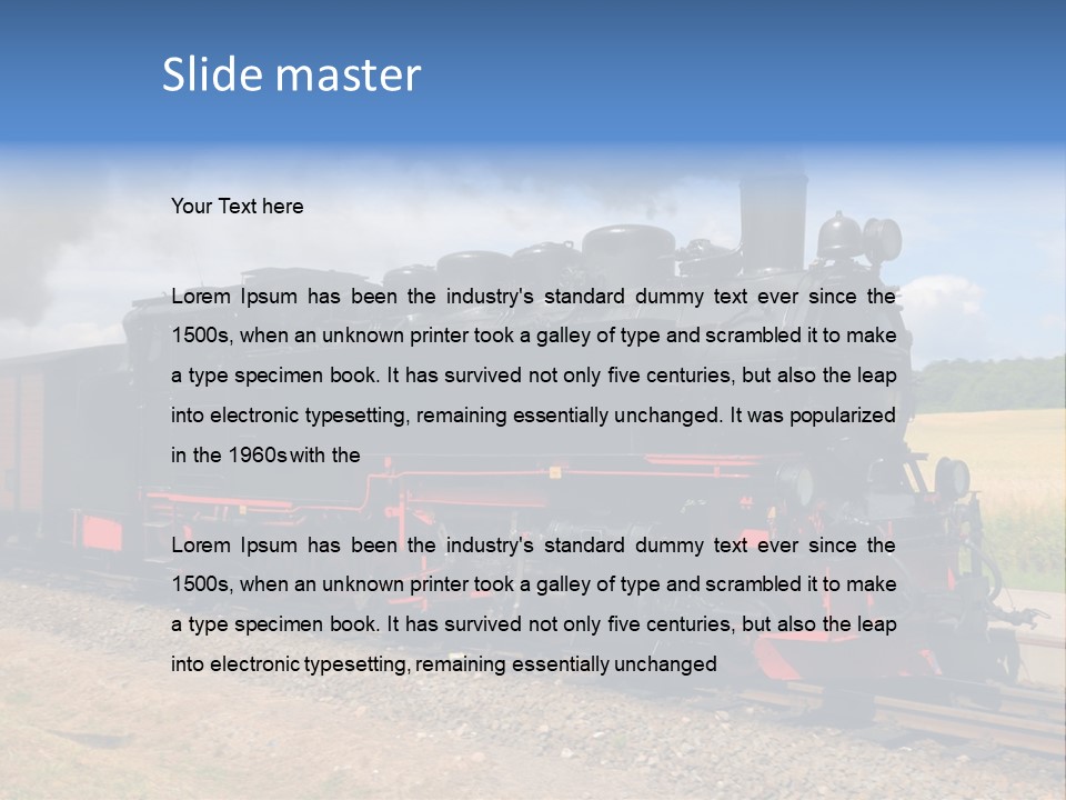 Steam Train PowerPoint Template