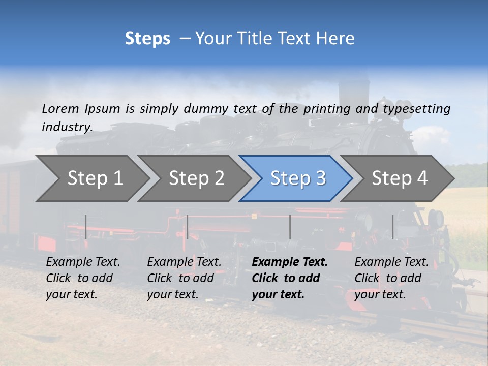 Steam Train PowerPoint Template