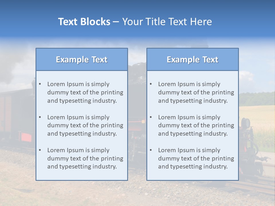 Steam Train PowerPoint Template