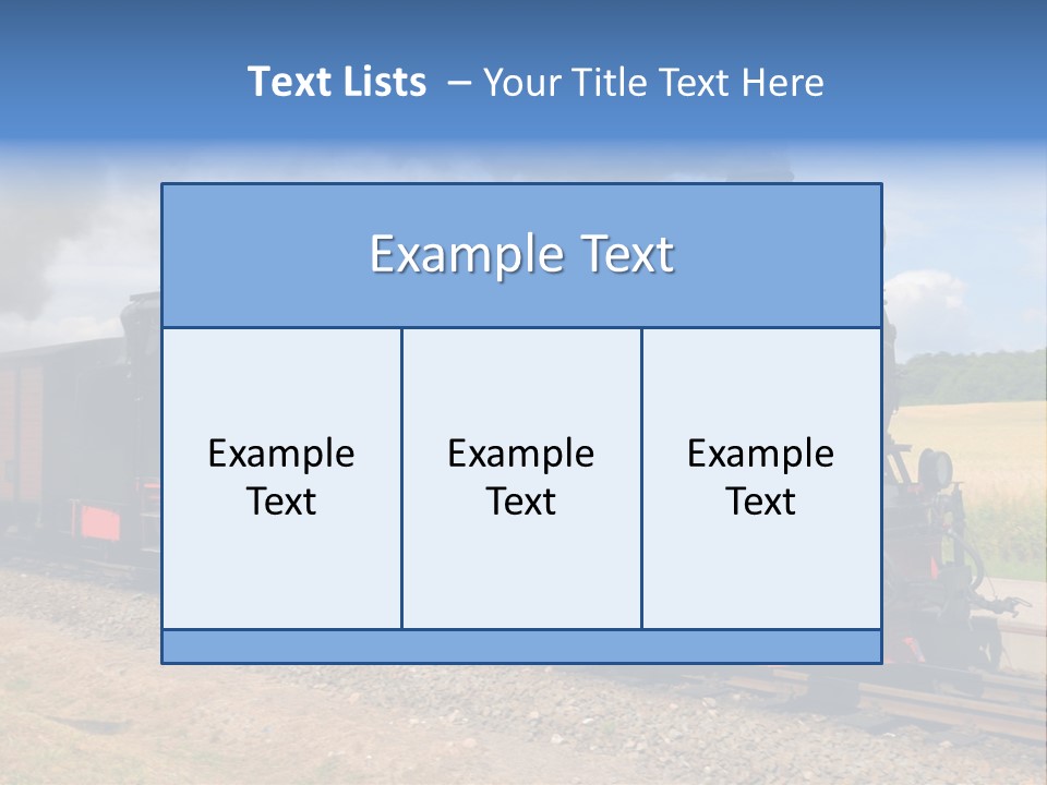 Steam Train PowerPoint Template