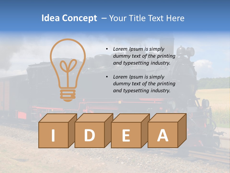 Steam Train PowerPoint Template
