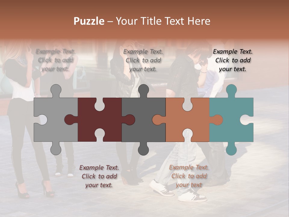 Model Lifestyle Teenager PowerPoint Template