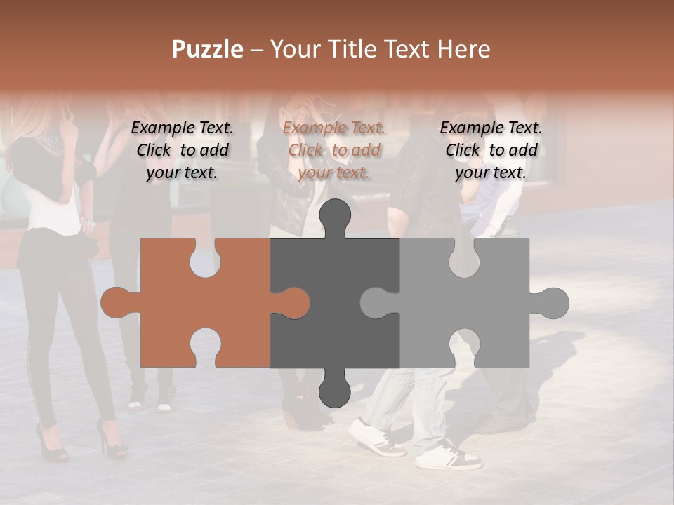 Model Lifestyle Teenager PowerPoint Template