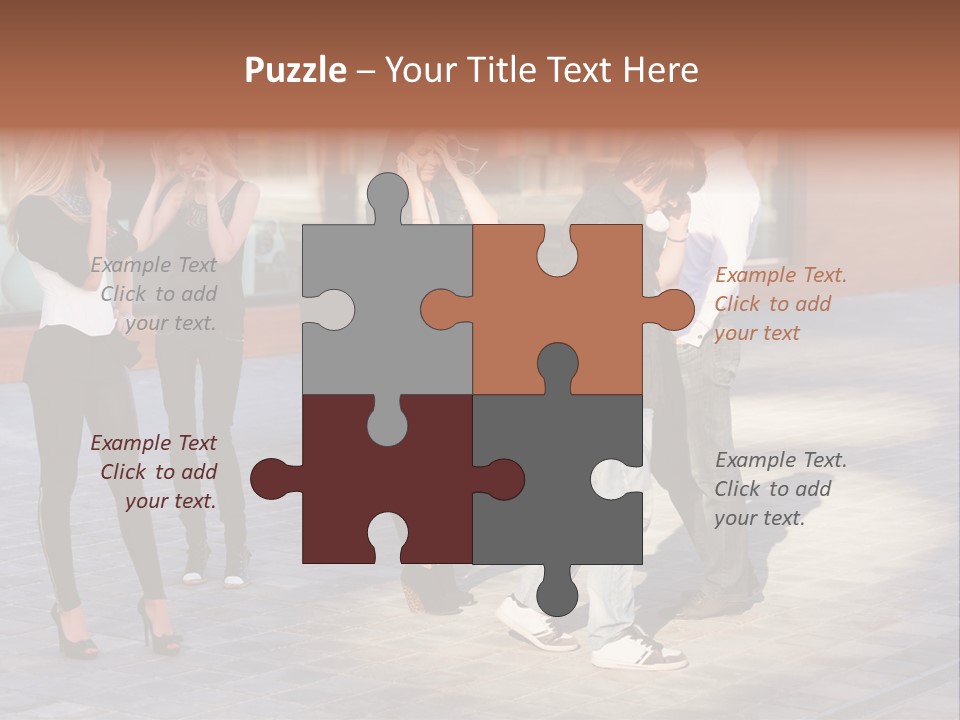 Model Lifestyle Teenager PowerPoint Template