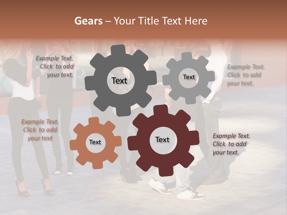 Model Lifestyle Teenager PowerPoint Template