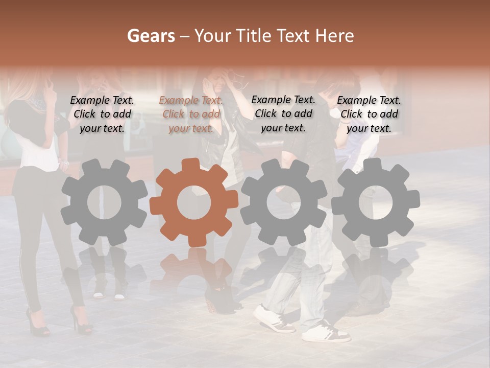 Model Lifestyle Teenager PowerPoint Template