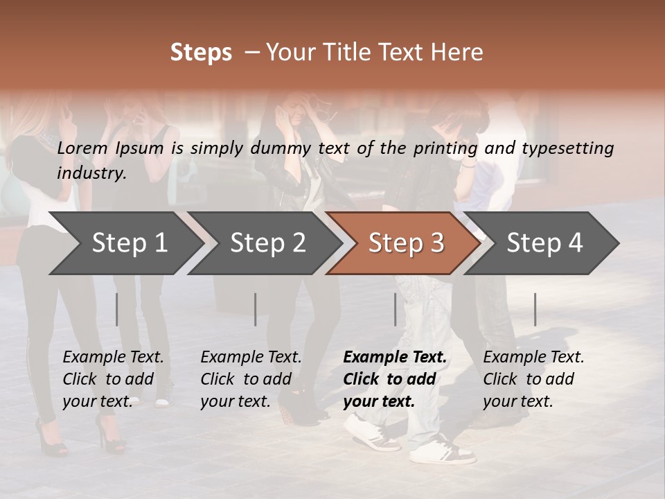 Model Lifestyle Teenager PowerPoint Template