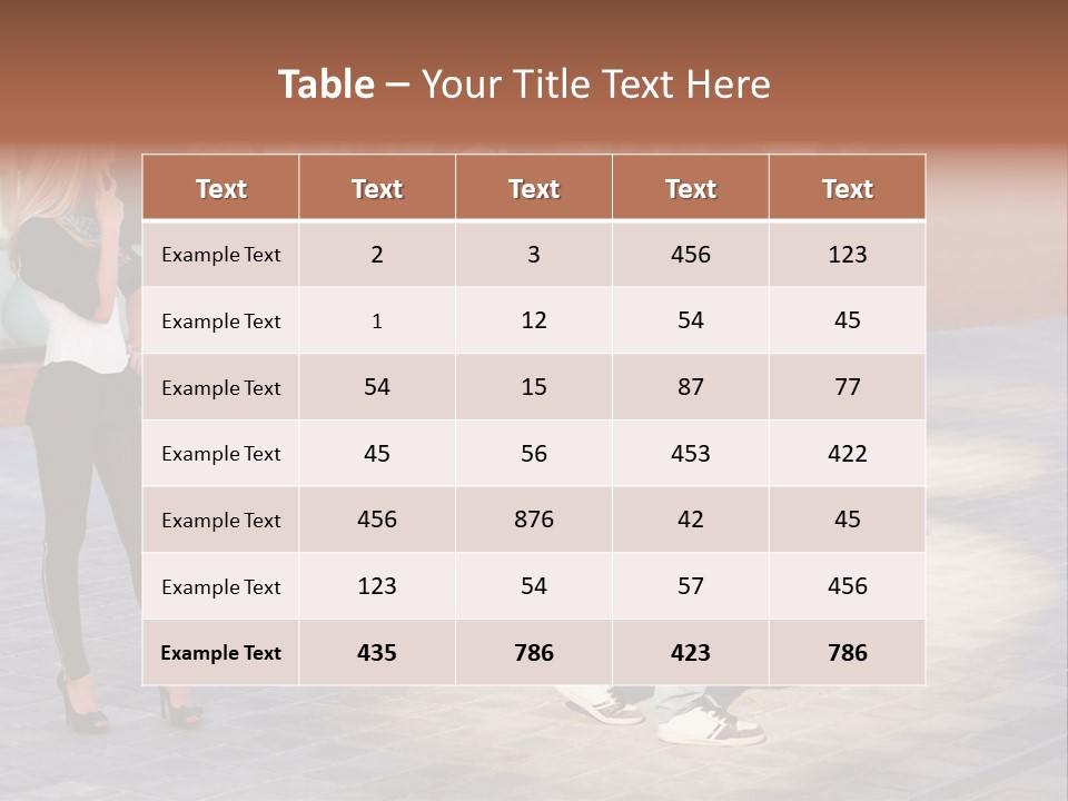 Model Lifestyle Teenager PowerPoint Template