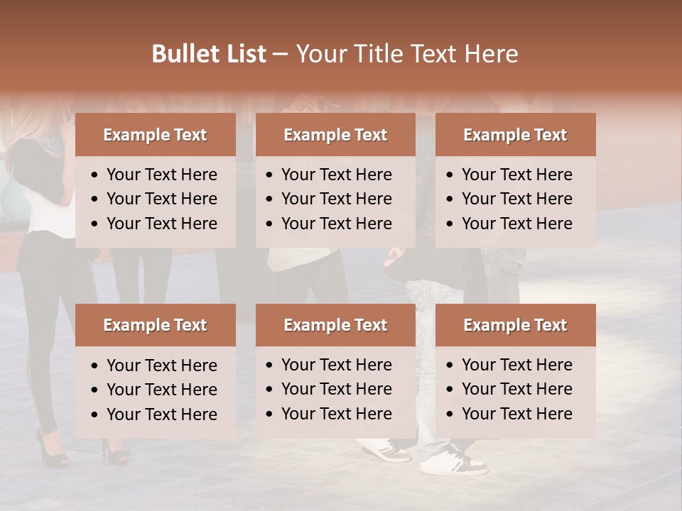 Model Lifestyle Teenager PowerPoint Template