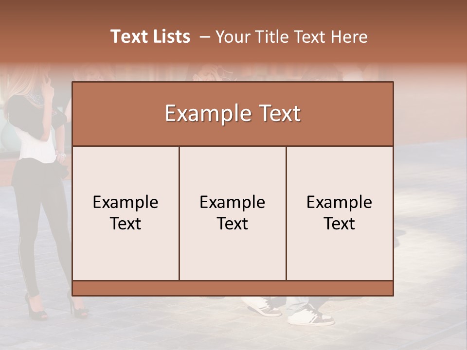 Model Lifestyle Teenager PowerPoint Template