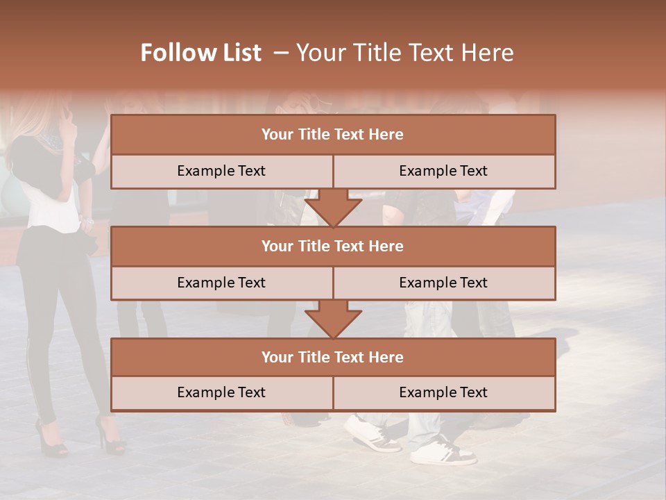 Model Lifestyle Teenager PowerPoint Template