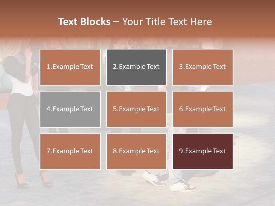 Model Lifestyle Teenager PowerPoint Template